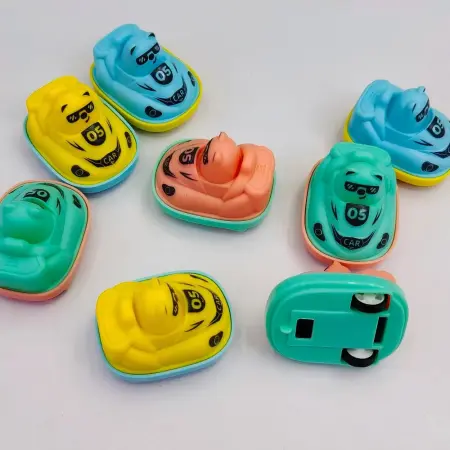Little Bear Huili Bumper Car toy gacha gift, cute macaron-colored Little Bear Huili wholesale mixed color car Little Bear Huili Bumper Car toy gacha gift, cute macaron-colored Little Bear Huili wholesale mixed color car